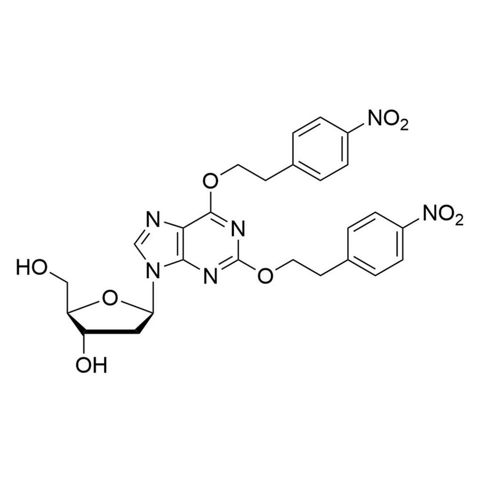 2,6-Bis-O-[2-(4-nitrophenyl)ethyl]-2'-deoxyxanthosine, 10 mg, Glass Screw-Top